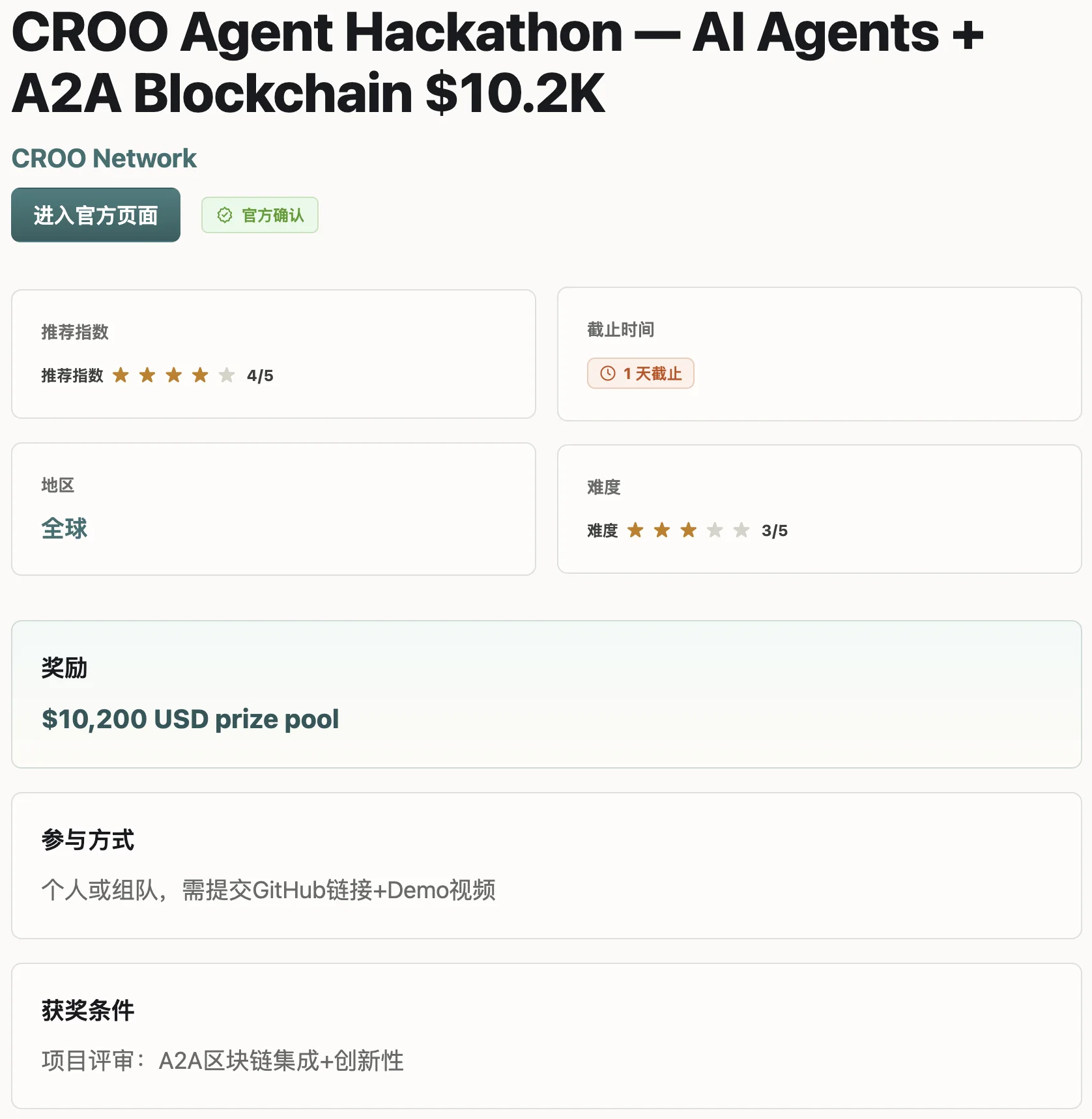 AI Radar 活动详情